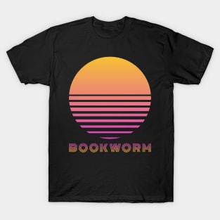 Book worm 80s sunset T-Shirt